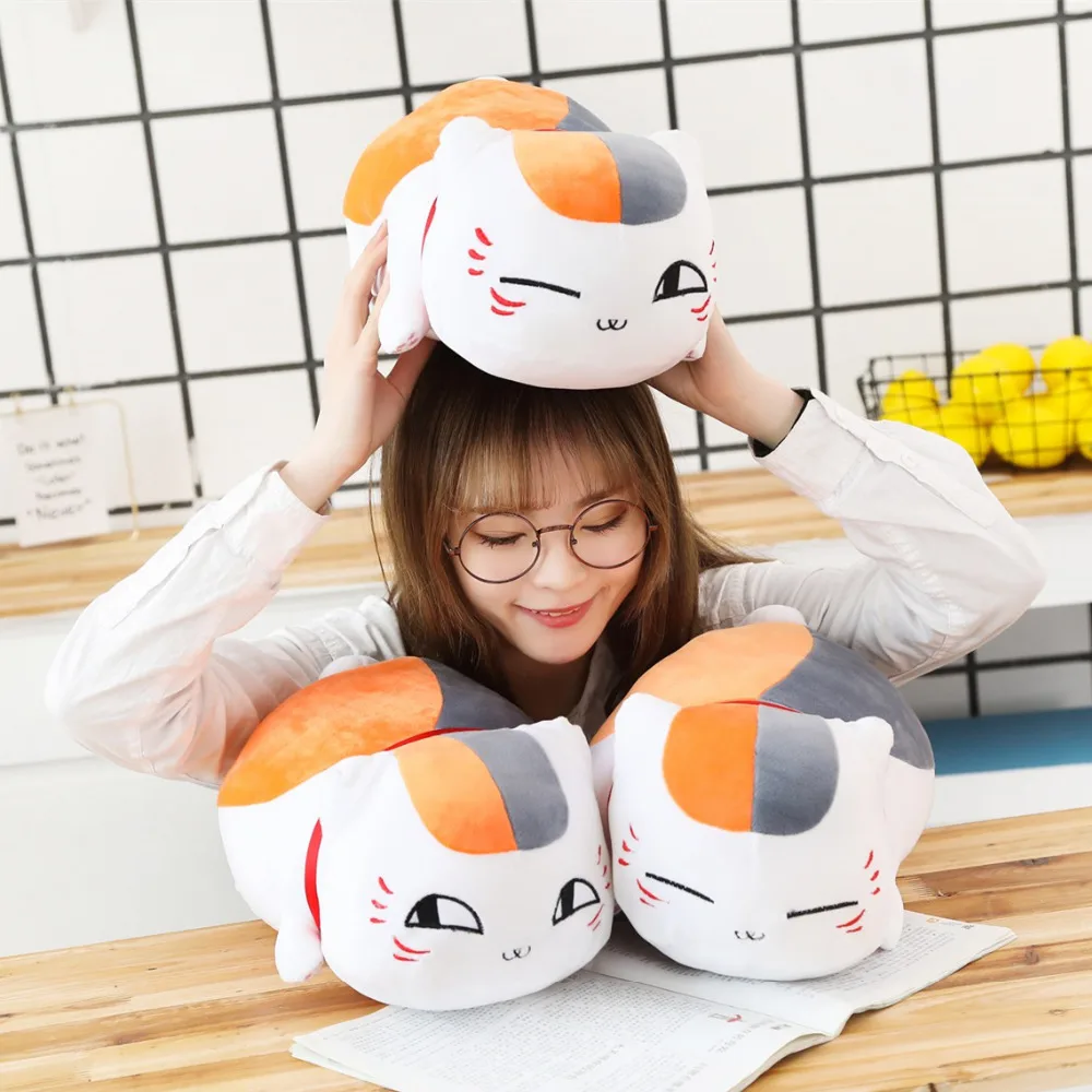 30cm/60cm Cute Madara Plush Cat toys Yuujinchou Stuffed &ampPlush Animal Baby Appease Toys doll baby sleep toy gifts For kids | Игрушки и