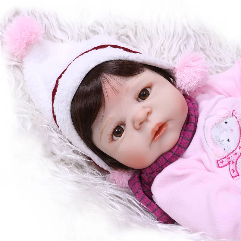 NPK Bebe Reborn 55 см силиконовые куклы реалистичные виниловые принцессы для маленьких
