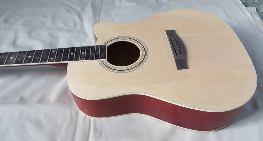 Новая НЕОБРАБОТАННАЯ Акустическая гитара для начинающих 41 | Спорт и развлечения