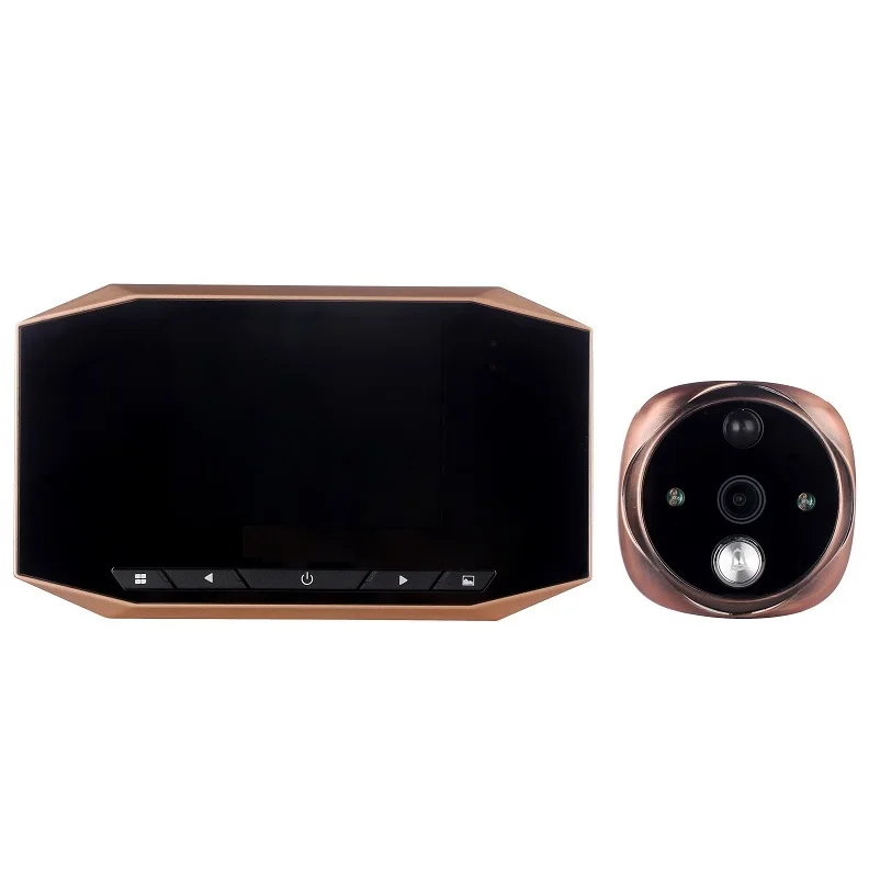 Дверной звонок видео глазок беспроводной Вызов 3 5 дюймов ЖК датчик движения 4X зум