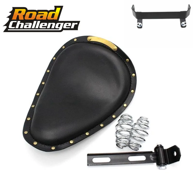 Черное мотоциклетное соло сиденье для водителя 3 &quotкронштейн с пружинами Harley