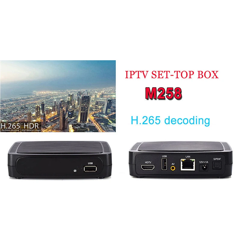 Ibravebox M258 Iptv/Отт приставка H.265 для сталкера быстрее Mag250/254 T7U6