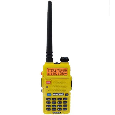 Цвет: желтый Новинка Baofeng Pofung UV5R рация Baofeng UV-5R двухдиапазонный CB радио UHF400-520MHz& VHF136-174MHz Портативное двухстороннее радио - Цвет: Цвет: желтый