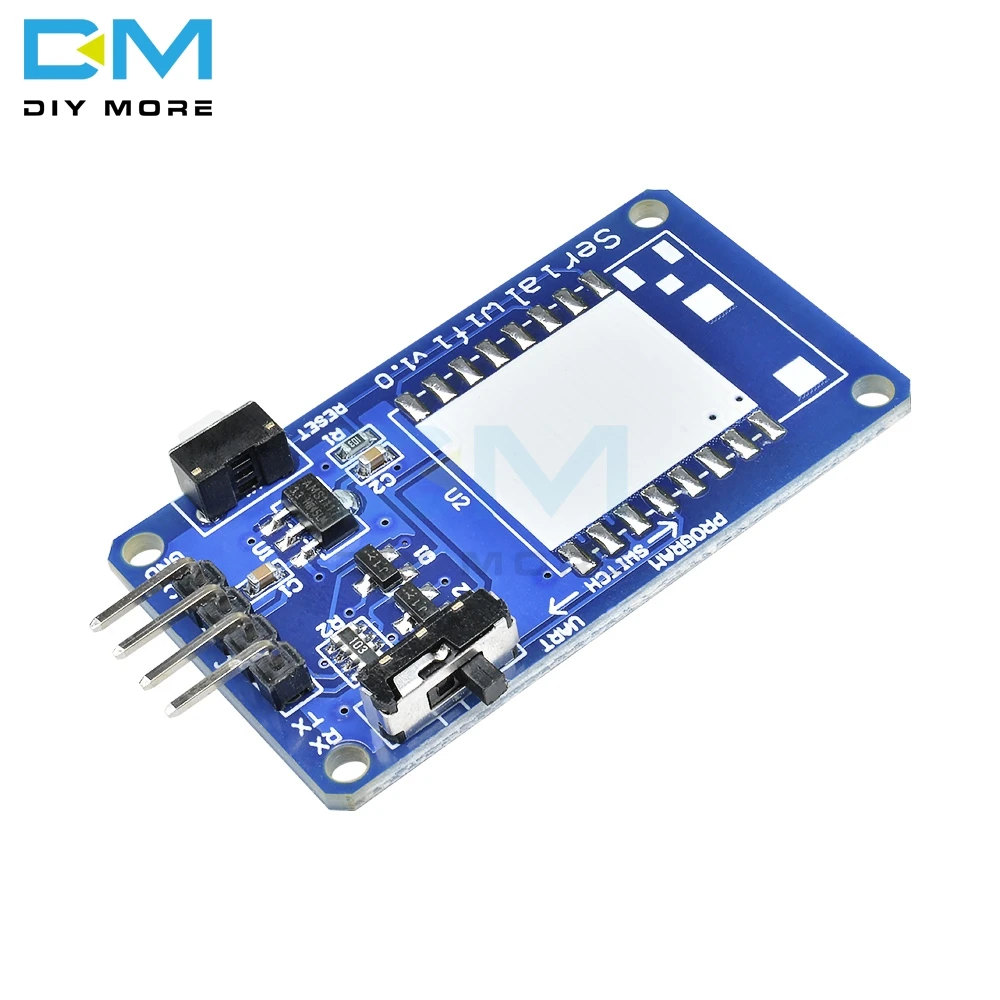 Модуль приемопередатчика ESP8266 Φ V1.0 TTL Serial Wifi TCP IP Adatper Board с антенной для Arduino 4,5-5V