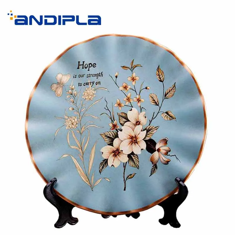 Керамическая подставка в американском стиле винтажная тарелка воблер украшение