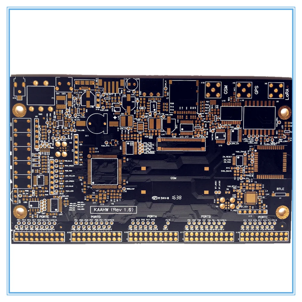 Настраиваемый Двухсторонний PCB 2 слойный FR4 DIY для ТВ приемника и другой