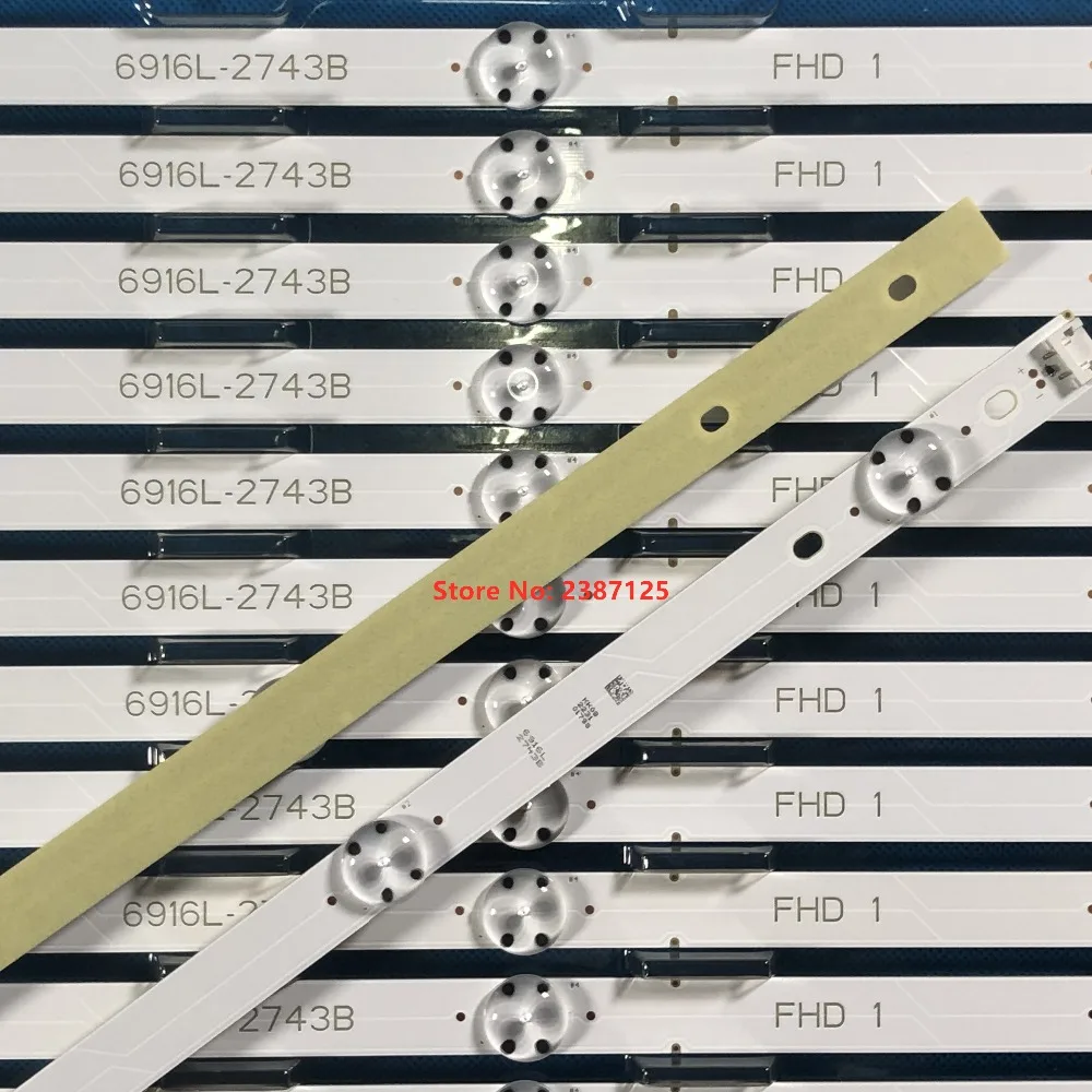 Светодиодная лента для LG 43LH5100 43LH615V 43LH7500 43LH604V 43LH570V 43LH590V 43LH510V 43LH5700 6916L-2743A 2743B 6916L-2445A