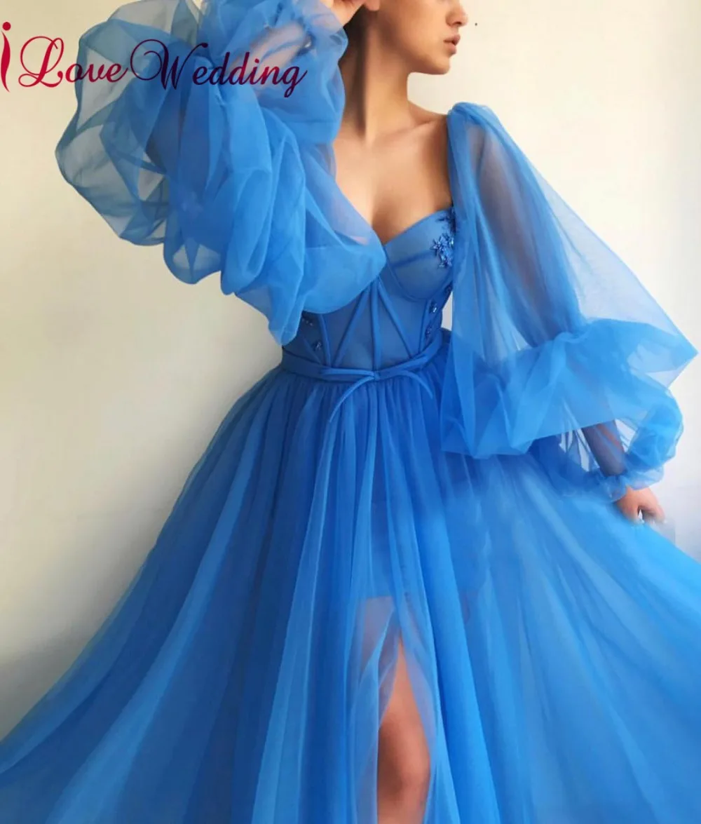 Новое поступление длинные синие вечерние платья с сердечком индивидуальный