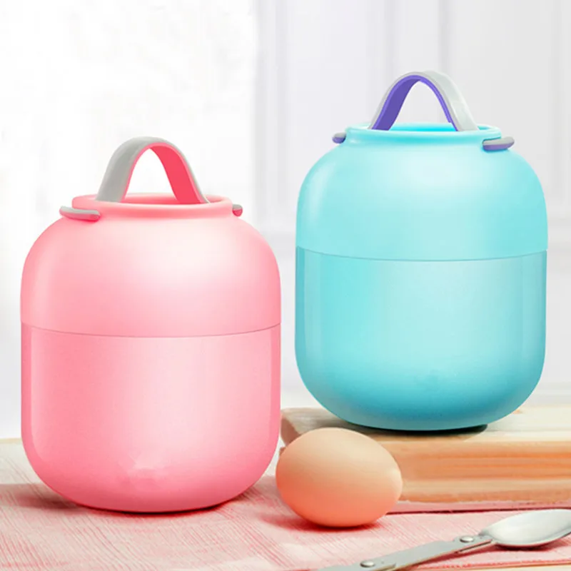 

hot Lunch Box Kid's Tableware Babys Insulation Soup Pot Stew Kettle Portable Stainless Steel Bowl Vacuum Food Container