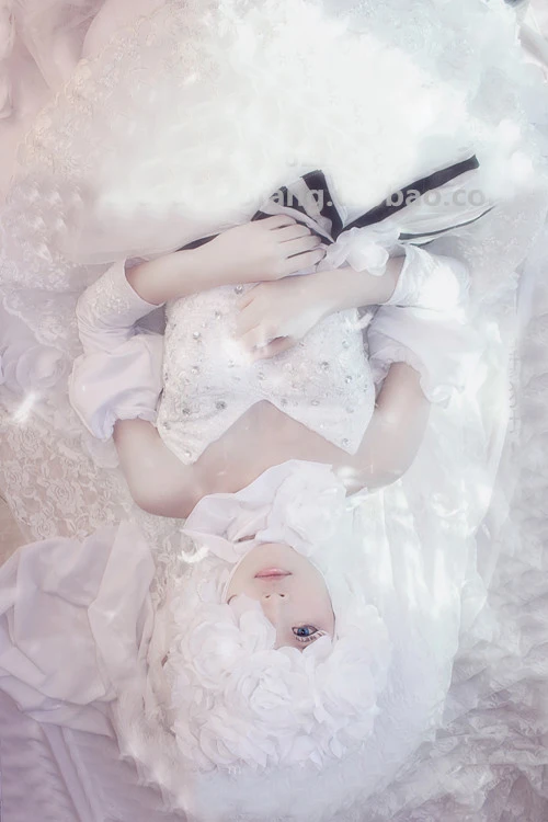 Ботинки в стиле аниме Темный дворецкий Кукла Принцесса провода белого цвета