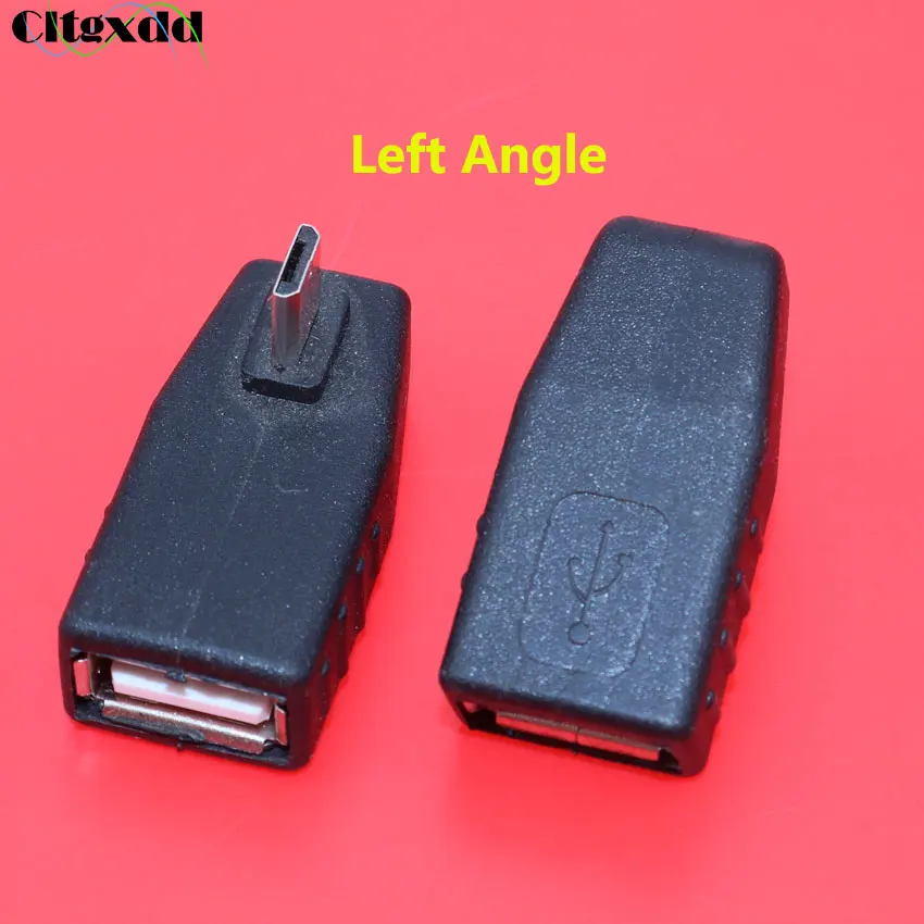 Cltgxdd 1PCS Mini USB Male to 2.0 Female Plug OTG Adapter Connector Micro 90 Degree UP Down Left right Angle | Обустройство дома