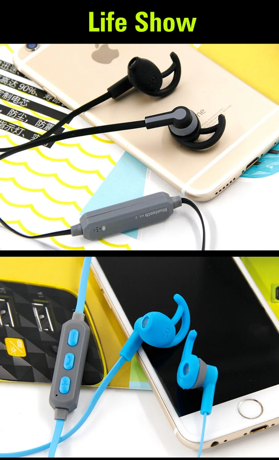 Bluetooth гарнитура Спортивные Беспроводные наушники вкладыши для бега