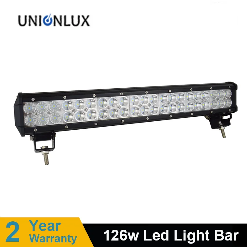 

20'' inch led light bar 126w work light for off road truck tractor boat suv atv driving fog light 12v 24v combo beam