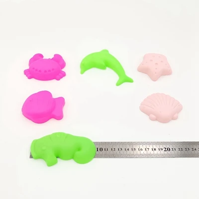12 шт./компл. пляжное хлопковое Slime песчаные формы из полимерной глины пляжные игрушки набор пески с рисунком черепахи животная форма игрушки для детей - Цвет: 3