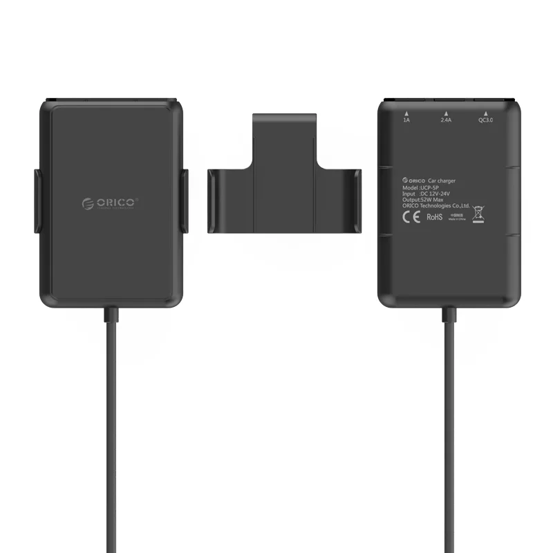 ORICO 5 USB выход QC3.0 автомобильное быстрое зарядное устройство 3,0 универсальное USB быстрое зарядное устройство 52 Вт для Iphone x 8 samsung Xiaomi зарядное устройство для мобильного телефона