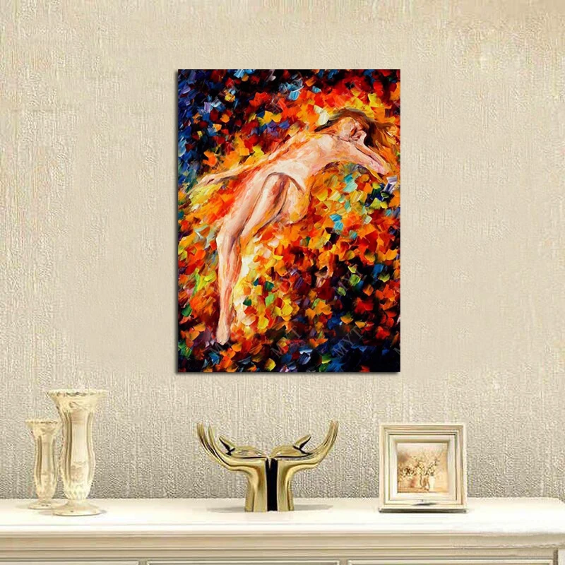 Абстрактная девушка декоративные настенные картины ручная роспись фигурка