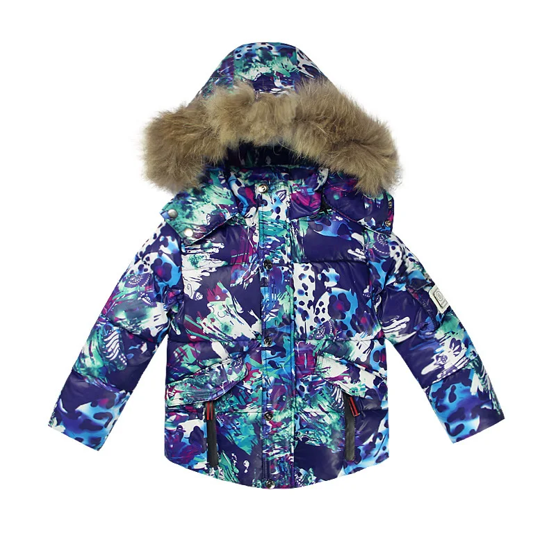 Детские зимние куртки для мальчиков теплое пальто штаны зимний комбинезон детей