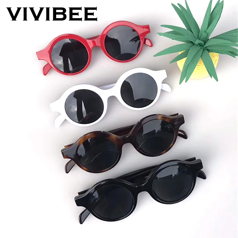 VIVIBEE Классический выбор Винтажные Солнцезащитные очки круглые пластиковые
