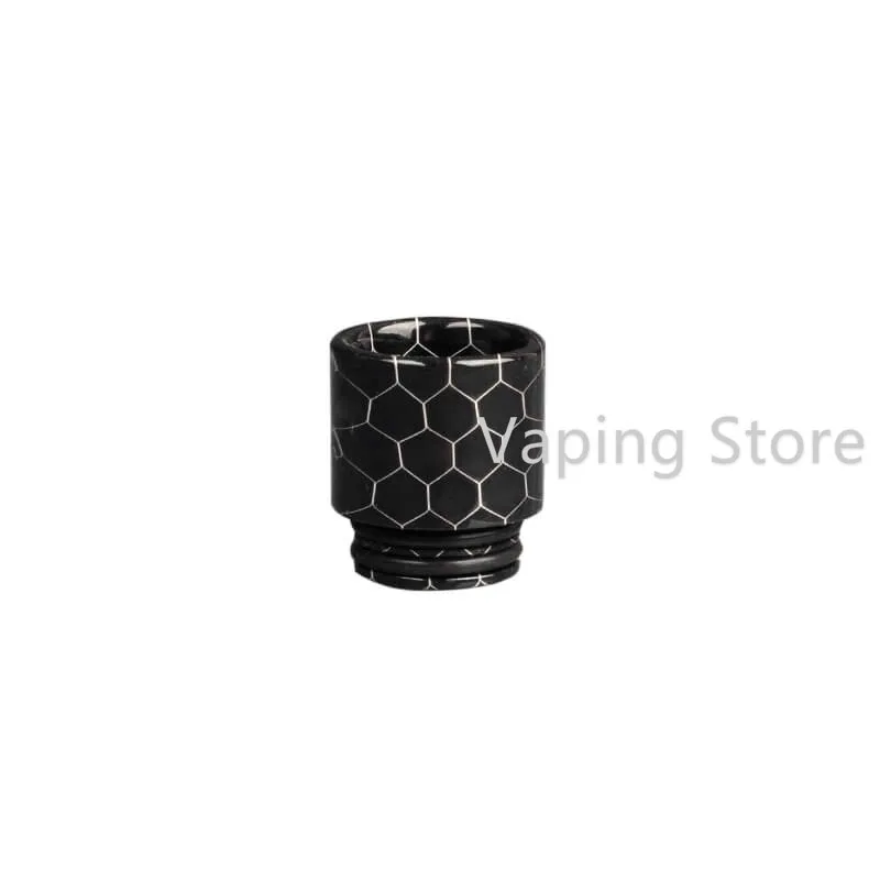 Black Falcon King/Innokin Plex Cobra змеиная кожа 810 капельный Наконечник Красочный резиновый мундштук - Цвет: Black