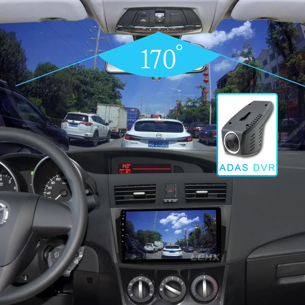 Автомобильный DVD gps android 8,1 автомобильный Радио стерео 2G 32G карта четырехъядерный 2 din Автомобильный мультимедийный плеер для Mazda 3 2004-2013 maxx axel