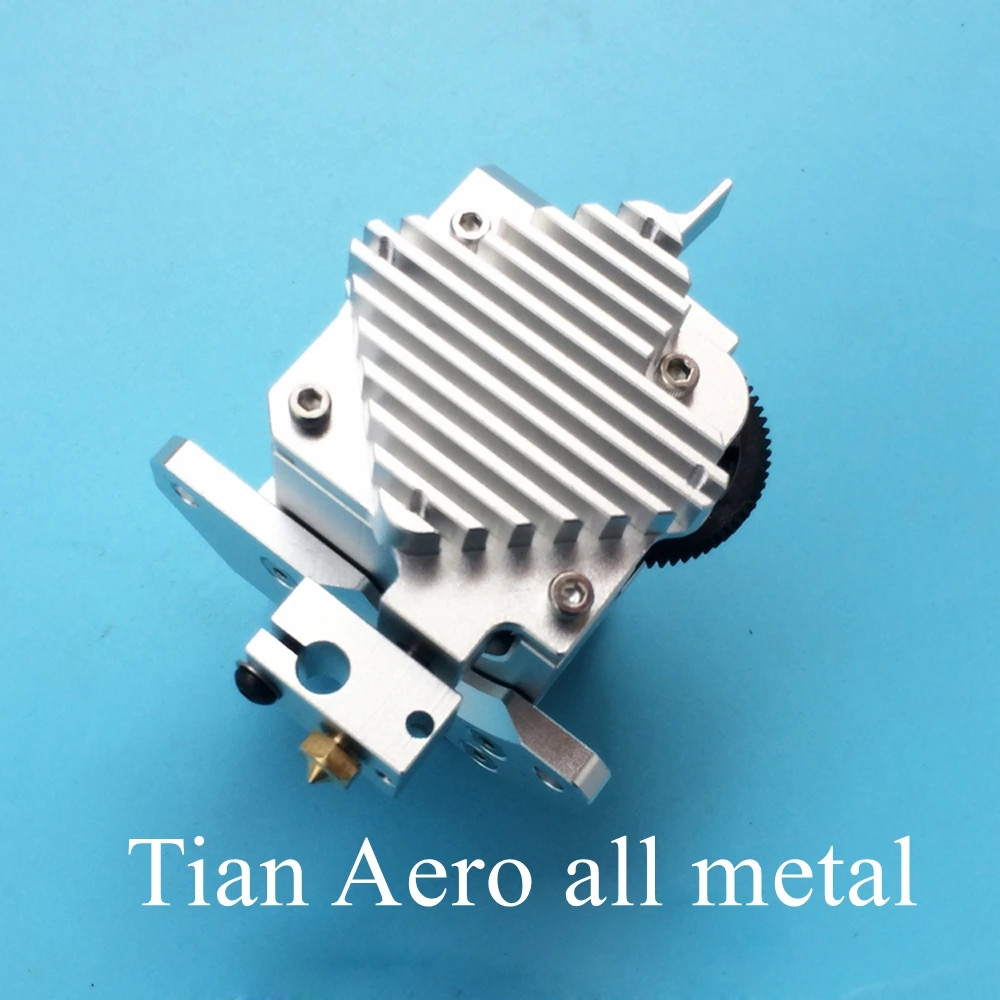 Все металлические Prusa i3 Titan Aero экструдер с мотором+ E3D Titan Aero теплоотвод+ V6 hotend j-head для MK2 3D принтер