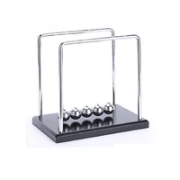 wooden base newtons cradle balance balls physics pendulum science wave classic desk office toy