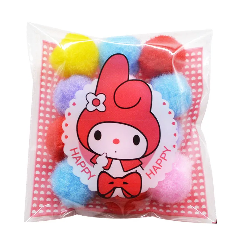 

50Pcs/lot Cute Cartoon Gifts Bags Self-adhesive Plastic Bags Wedding Cookie Packaging For Biscuits Birthday Candy Cake Package