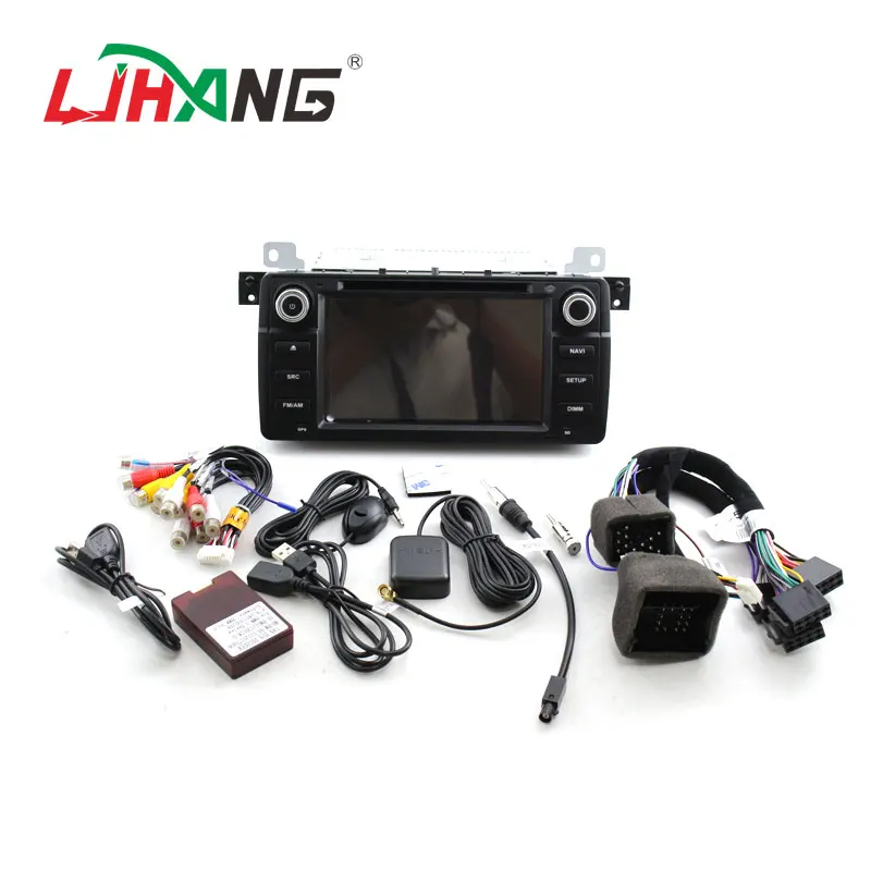 LJHANG 1 DIN Android 6 0 Автомобильный DVD для BMW E46 M3 MG ZT Rover 75 320 318 325 GPS навигация Мультимедиа