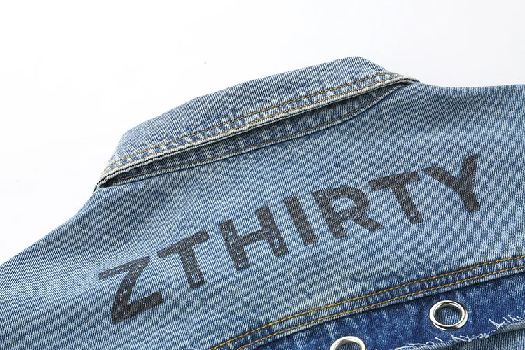 Череп Рок жест забавная Футболка с принтом Джинсовые куртки человек мыть