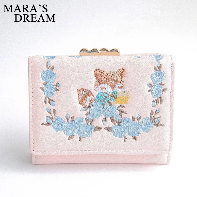 Женские мини кошельки Mara's Dream для денег с вышивкой милые женские высокого