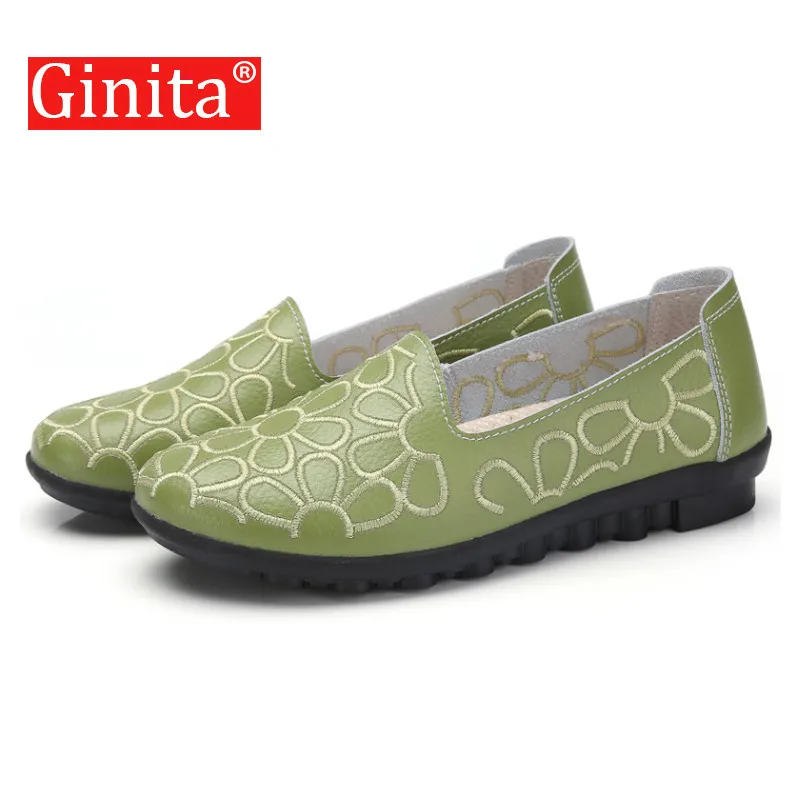 Женская обувь на плоской подошве из натуральной кожи Ginita женские балетки