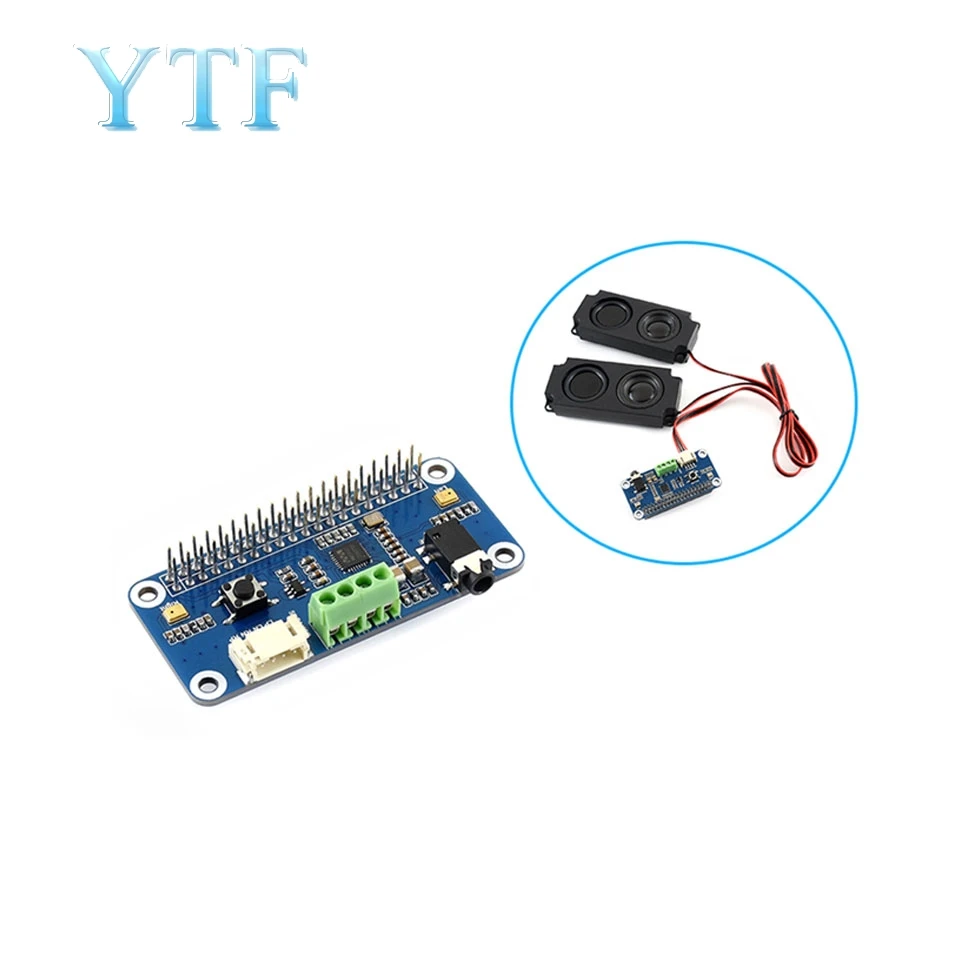 Плата расширения аудио модуля Raspberry Pi 4B 3B + WM8960 стереокодек динамик с маленьким