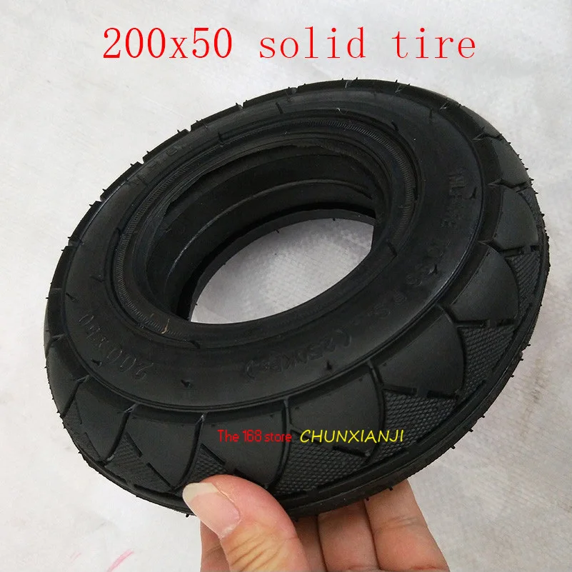 Новейшая бескамерная шина 200x50 (8x2) сплошная/наполненная пеной 200*50 для скутера Razor