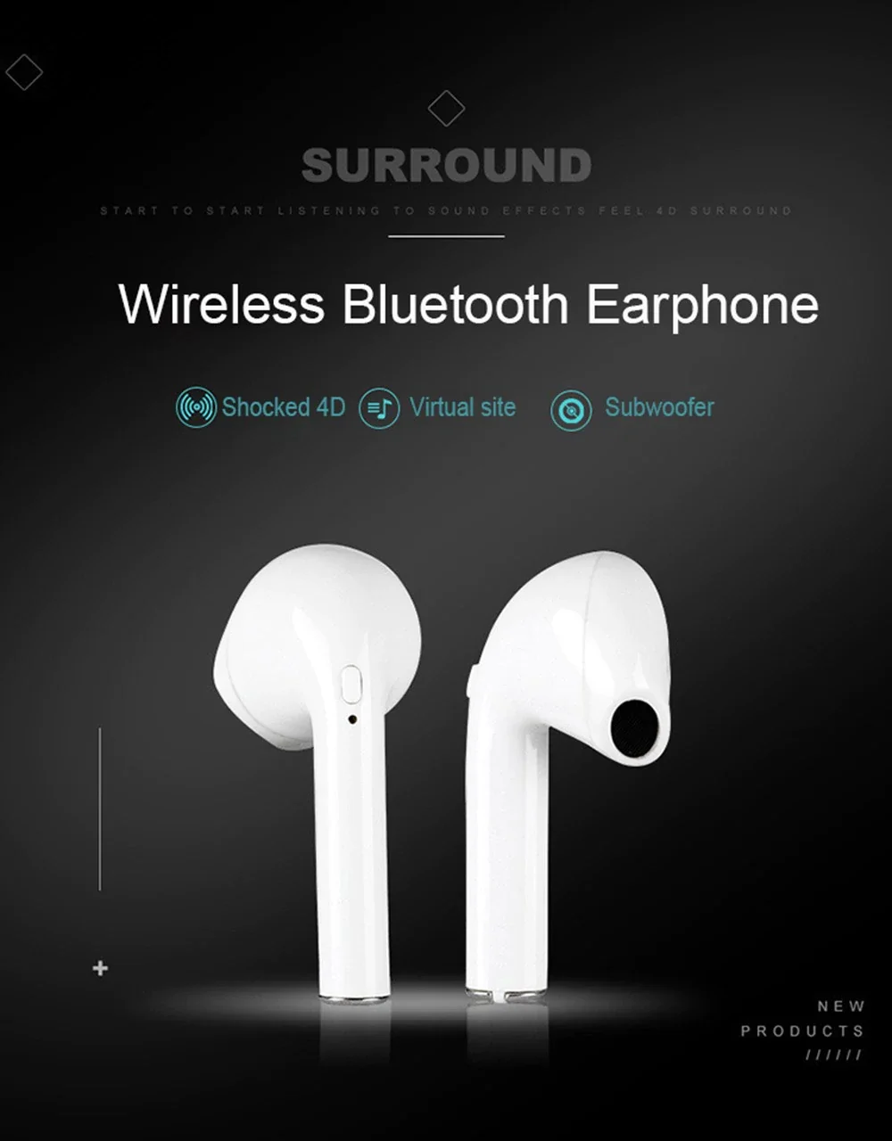 i9s-tws Bluetooth наушники беспроводные наушники гарнитуры стерео наушники-вкладыши с зарядной коробкой для ios Android
