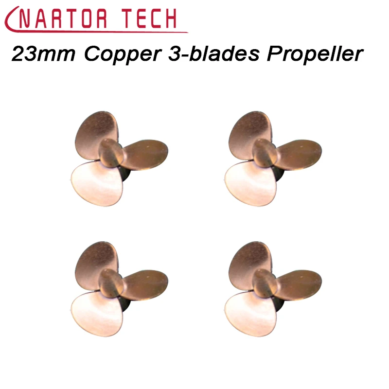 

Nartor 23mm Copper 3-blades Propeller CW CCW Propeller For RC Model Boat DIY Accessories Spare Parts