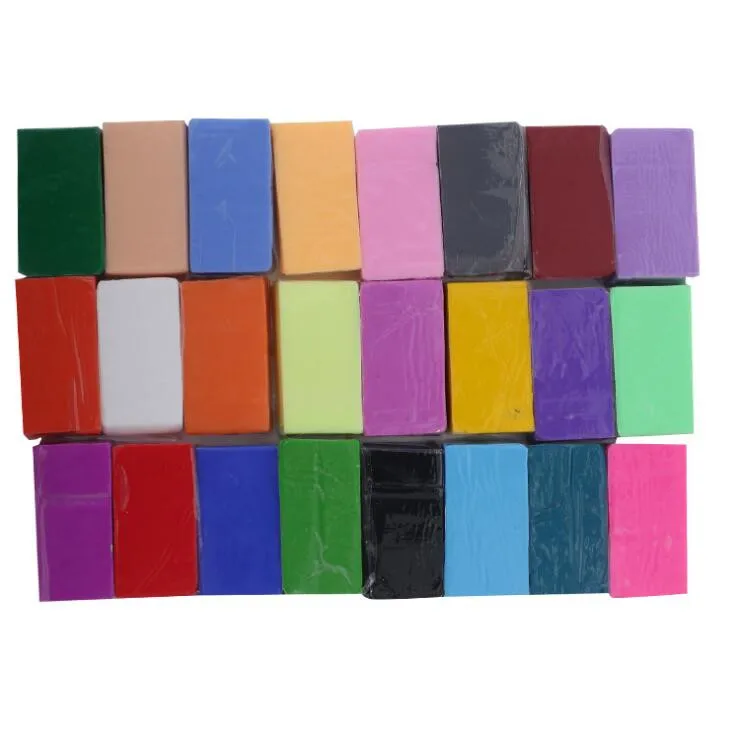 24pcs DIY Fimo Polymer Clay Baking Hand Casting Kit Puzzle Modeling Clay Handprint Kids Fun Toys Gift Arts Craft Supplies