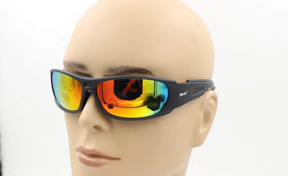 

Daisy Polarized Tactical glasses C6 Military Goggles Army Sunglasses With 4 Lens Men Shooting Eyewear Gafas Motorcycle Eyewear