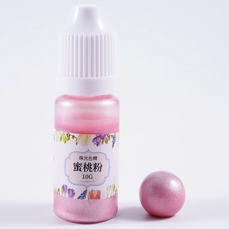 Peach powder Ремесла УФ DIY 10 г/бутылка пигмент эпоксидной окраски смолы краситель ручной работы художественный краситель - Цвет: Peach powder