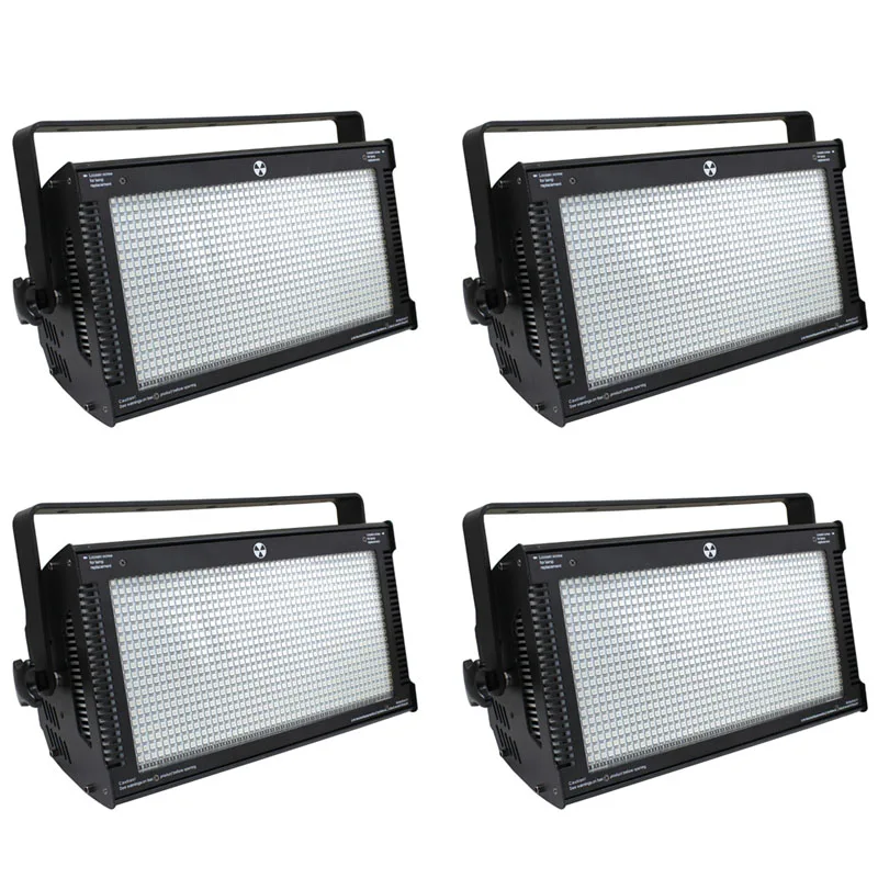 

4Pcs/lot 1000W DMX Lights RGB LED Flashing Strobe Professional Atomic 3000 LED Strobe Light With High Brightness