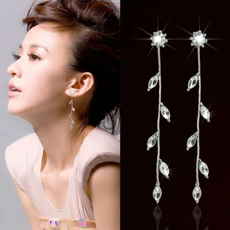 Модная обувь с украшением в виде кристаллов для женщин и девушек Длинные лист