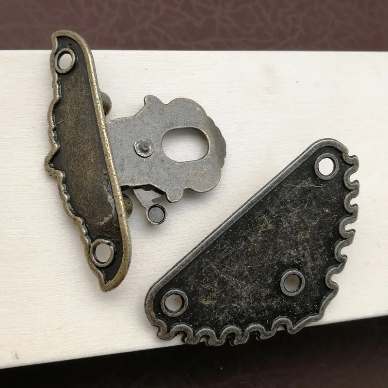 Винтажная деревянная шкатулка для ювелирных изделий 8 шт. с застежкой в стиле