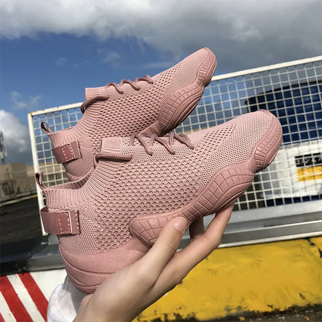 pink Torridity/Женская Вулканизированная обувь; кроссовки на плоской подошве; коллекция года; женские сетчатые слипоны; женская модная Повседневная дышащая обувь - Цвет: pink