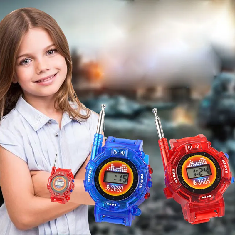 Лидер продаж милые детские игрушечные часы рация Seven in one военный домофон игрушка