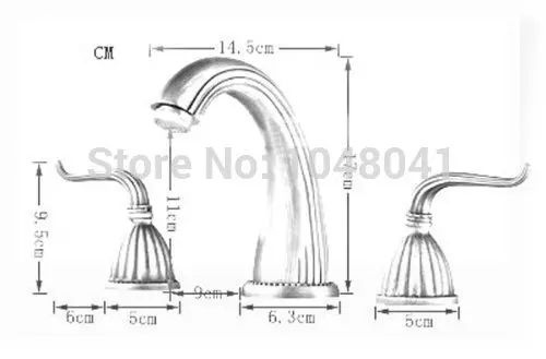 Luxury Classic Antique Inspired Solid Brass Deck Mount Two Handles Bathroom Sink Faucet Plumbing Fixtures Roman Tub Faucets tap |