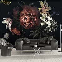 beibehang custom 3d wallpaper modern minimalist peony lily hand painted flowers bedroom wall papers home decor papel de parede