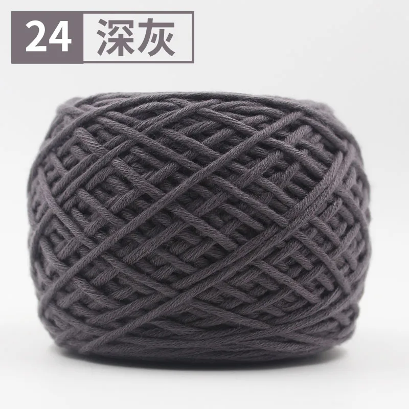 24 dark grey 400 г/лот натуральная Мериносовая Шерсть Толстые пряжи войлочная шерсть-ровинг мягкая пряжа для прядения ручного вязания пряжа зима теплая свободная игла - Цвет: 24 dark grey