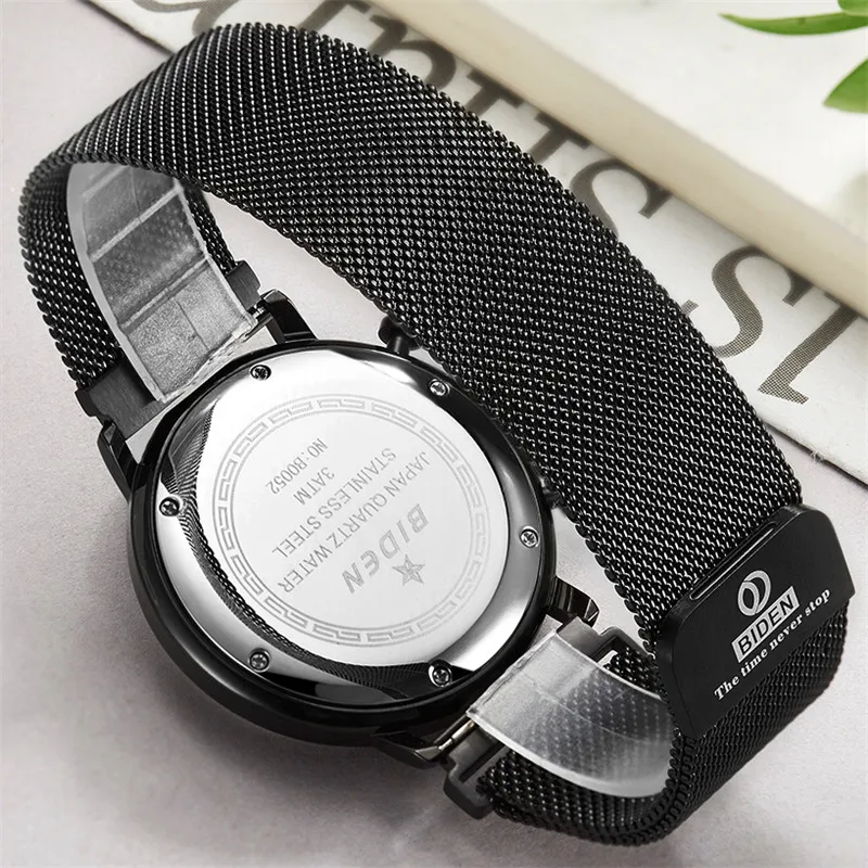 Бренд BIDEN роскошные часы с хронографом для мужчин военные спортивные мужские