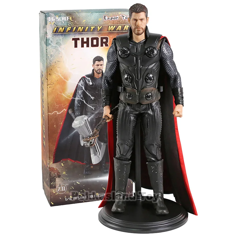 Thor box Мстители из комиксов Marvel Infinity War Тор Капитан Америка фигурка железного человека ПВХ Коллекционная Фигурка Тора модель игрушки - Цвет: Thor box
