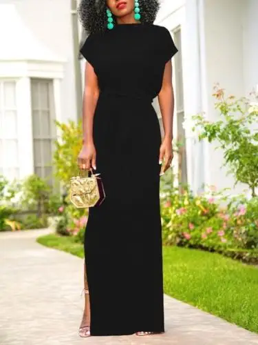 2018 женское платье с коротким рукавом хирургическая простыня для бедра макси