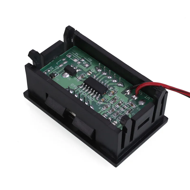 1 шт. мини красный цифровой вольтметр измеритель напряжения DC 4-30 в светодиодный